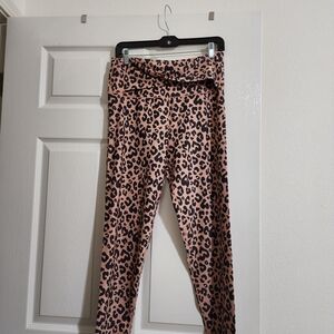 Aerie Offline 7/8 Leopard Print Leggings Size XL NWT